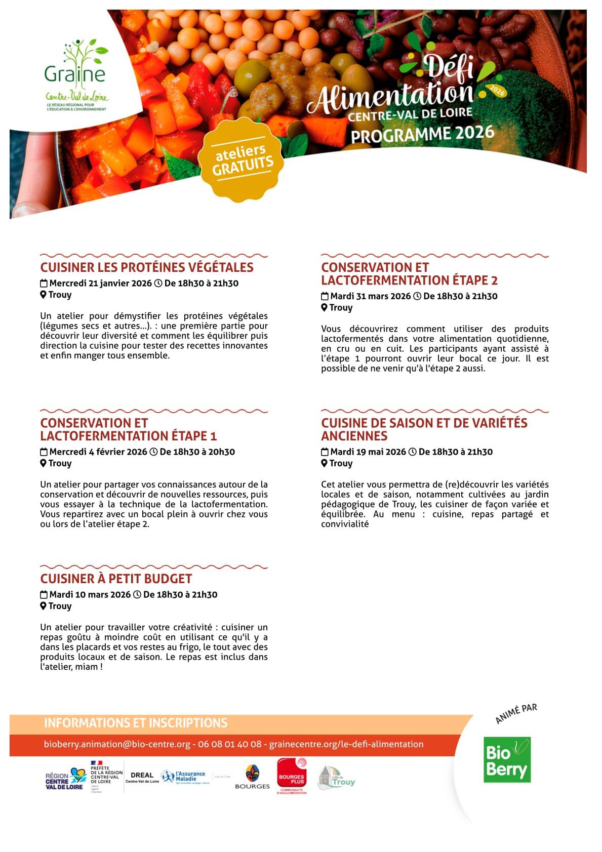 Defi alimentation detaillee trouy