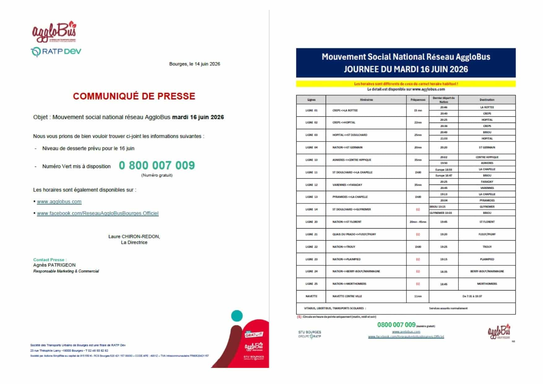agglobus 16 juin